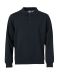 Basic Polo Sweater antracit melerad