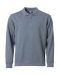 Basic Polo Sweater gråmelerad
