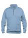 Basic Half Zip ljusblå