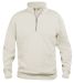 Basic Half Zip Ljus beige
