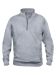 Basic Half Zip gråmelerad