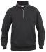 Basic Half Zip Svart