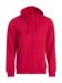Basic Hoody Full Zip Röd