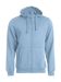 Basic Hoody Full Zip ljusblå
