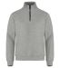 Classic Half Zip gråmelerad