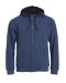 Classic Hoody Full Zip Blåmelerad