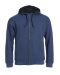 Classic Hoody Full Zip Blåmelerad