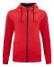 Classic Hoody Full Zip Women Röd