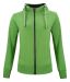 Classic Hoody Full Zip Women Grönmelerad