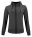 Classic Hoody Full Zip Women antracit melerad