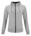 Classic Hoody Full Zip Women gråmelerad