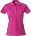 Basic Polo Women stark cerise