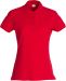 Basic Polo Women Röd