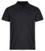 Single Jersey Polo Svart