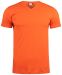 Basic-T V-neck blodapelsin