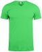 Basic-T V-neck apple green