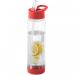 Tutti frutti flaska med fruktsil Transparent