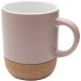Billie 300 ml keramikmugg med korkdetaljer och matt finish Dusty Pink