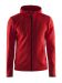 Leisure Full Zip Hood M Bright Red/Black/Grey Melange