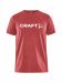 Community Logo SS Tee Jr Bright Red Melange