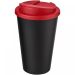 Americano® 350 ml mugg med spillsäkert lock Svart