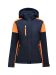 Prime Padded Softshell Lady Navy/Neon Orange