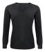 Merino V Woman Svart