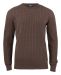 Blakely Knitted Sweater Men Brunmelerad