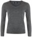 Vernon V-neck Women Anthracite melange