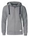 Twisp Hood Full Zip Men Grey Melange