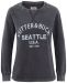 Thorp Denim Crew Women Denim svart m.tryck
