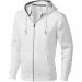 Arora hoodie med hel dragkedja män Vit