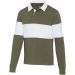 Clyde unisex sweatshirt, rugby- och polomönstrad Grön