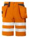 6503 SHORTS EN ISO 20471 KLASS 2/1 Orange/Svart