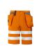 6503 SHORTS EN ISO 20471 KLASS 2/1 Orange/Grå
