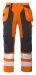 6506 HANTVERKSBYXA EN ISO 20471 KLASS 2 Orange/Svart