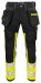 6540 HANTVERKSBYXA STRETCH EN ISO 20471 KLASS 1 Gul/Svart