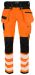 6573 HANTVERKSBYXA STRETCH EN ISO 20471 KLASS 2 Orange/Svart