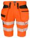 6575 SHORTS STRETCH EN ISO 20471 KLASS 2/1 Orange/Svart