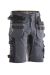 2168 Hantverksshorts Stretch mörkgrå/svart