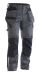 2326 Hantverksbyxa Stretch mörkgrå/svart