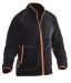 5161 Pälsfiberjacka svart/orange