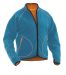 5192 Pälsfiberjacka oceanblå/orange
