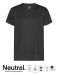 Recycled Cotton T-shirt Svart Melange