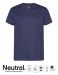 Recycled Cotton T-shirt Marinblå Melange