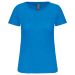 Dam Bio150IC T-shirt med Rund Hals Tropical Blue