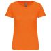 Dam Bio150IC T-shirt med Rund Hals Orange