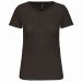 Dam Bio150IC T-shirt med Rund Hals Dark Khaki