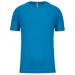 Sport kortärmad T-shirt för herr Aqua Blue