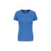 Sport kortärmad T-shirt för dam Aqua Blue
